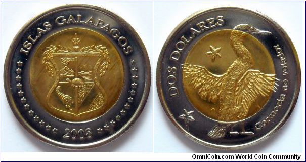 2 dolares.
2008, Galapagos Islands