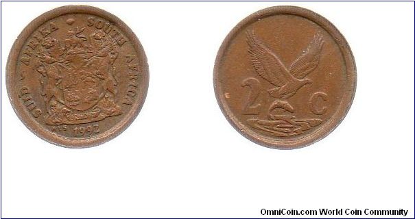 1992 2 cents