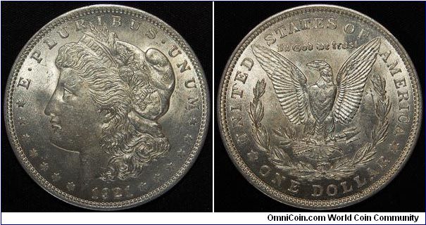 Morgan Dollar 1921 Choice BU