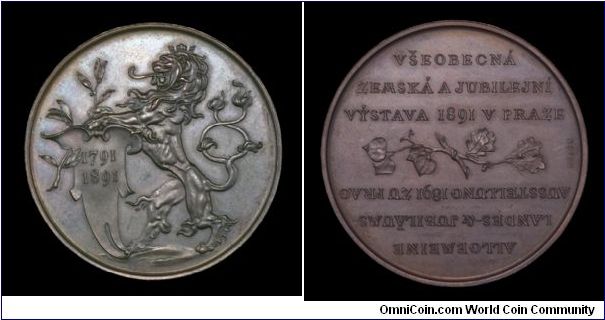 Czechoslovakian medal, Prague fair, bronze, 43mm.