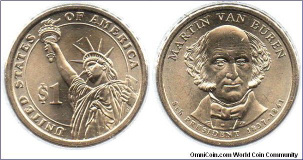 2008 MArtin Van Buren Dollar