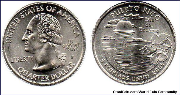 2009 Puerto Rico 1/4 Dollar