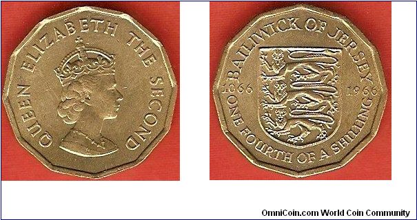 1/4 shilling
Norman Conquest 1066-1966
Elizabeth II by Cecil Thomas
nickel-brass
12-sided coin