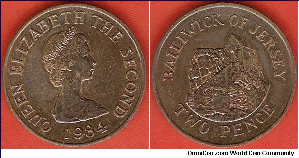 2 pence
L'Hermitage St. Helier
Elizabeth II by Arnold Machin
bronze