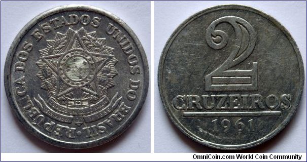 2 cruzeiros.
1961