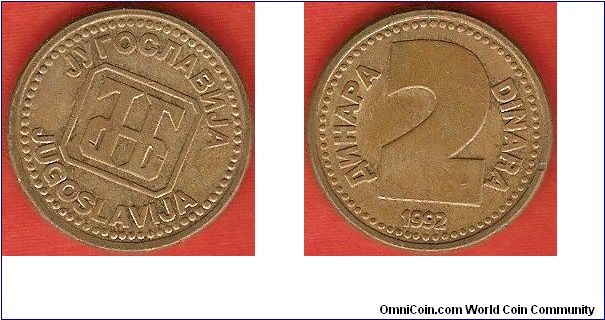 Federal Republic
2 dinara
copper-zinc