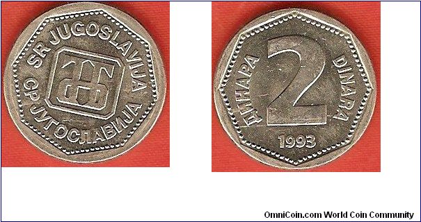 Federal Republic
2 dinara
copper-zinc-nickel