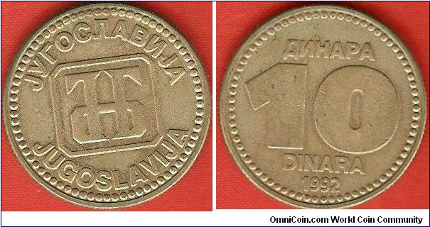 Federal Republic
10 dinara
copper-zinc-nickel