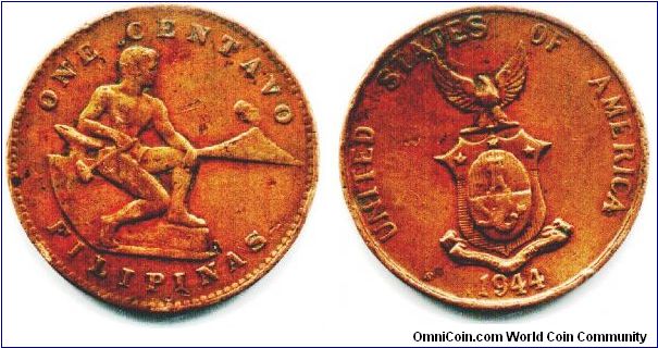 Copper 1centavo coin
24.8mm diameter