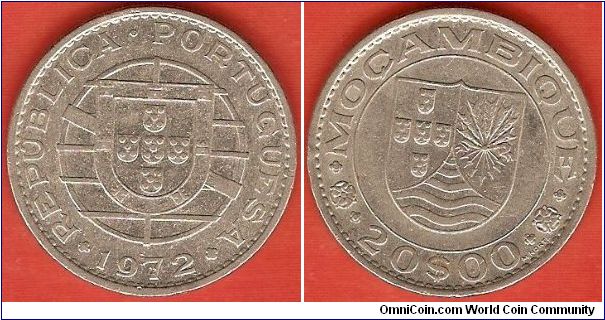Portuguese Colony
20 escudos
nickel