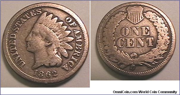 Indian Head Cent,
Copper-nickel