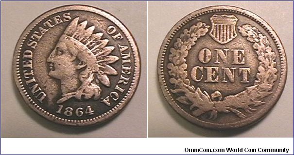 Indian Head Cent,
Copper-nickel