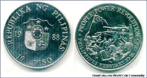 10 Pesos Philippines
People power coin
36mm diameter
nickel
nice REV pic
thanks Let!