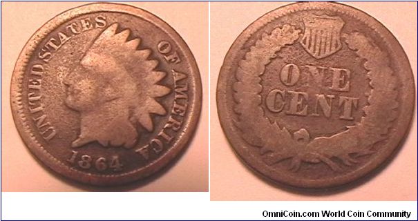 Indian Head Cent
Bronze, G-4