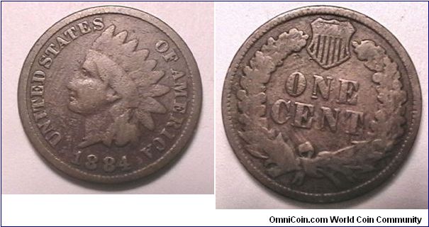 Indian Head cent, Bronze, G-6