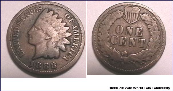 Indian Head Cent, Bronze, G-6