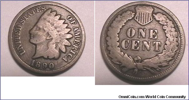Indian Head Cent, Bronze, G-6