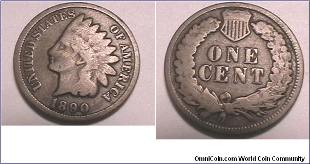 Indian Head Cent, Bronze, G-6