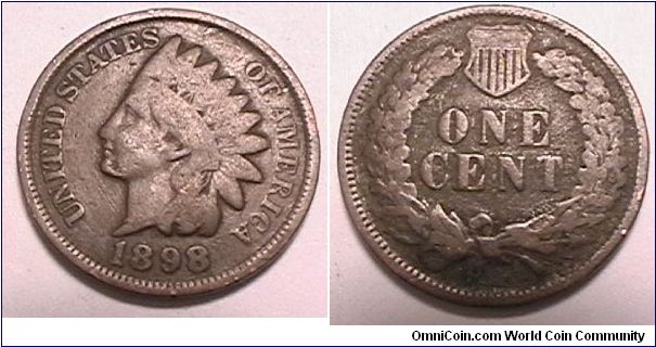 Indian Head Cent, Bronze, G-6