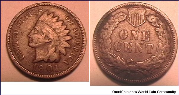 Indian Head Cent, Bronze, G-6