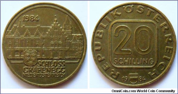 20 schillings.
1984, Schloss Grafenegg