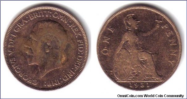 Great Britain, 1 Penny, 1931
