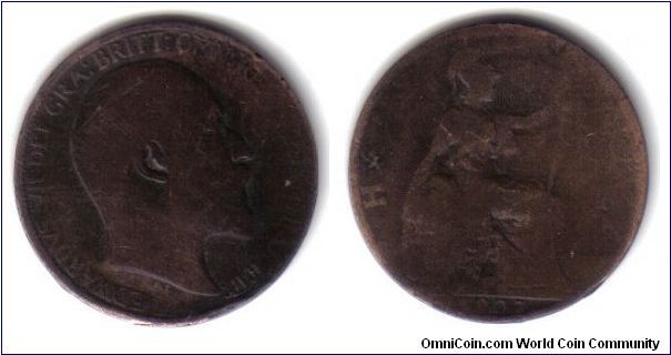 Great Britain, 1/2 Penny, 1907