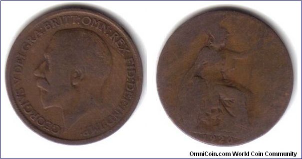 Great Britain, 1/2 Penny, 1920