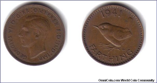 Great Britain, 1 Farthing, 1941