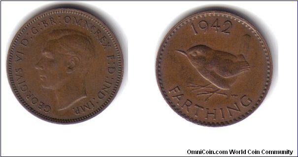 Great Britain, 1 Farthing, 1942