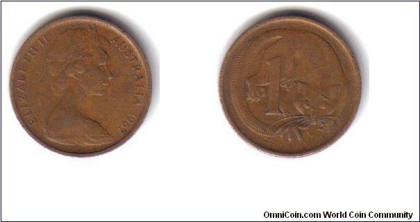 Australia, 1 Cent, 1967
