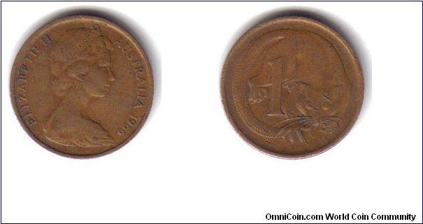 Australia, 1 Cent, 1966
