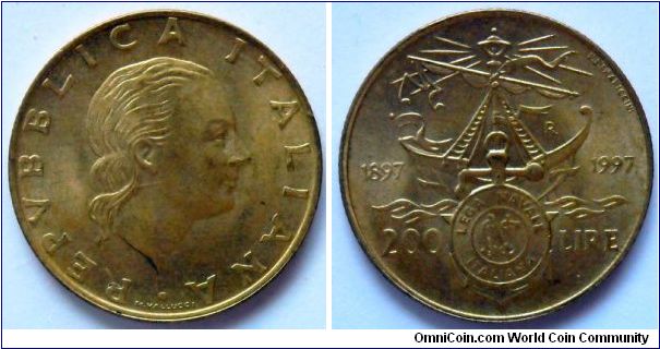 200 lire.
1997, Naval League