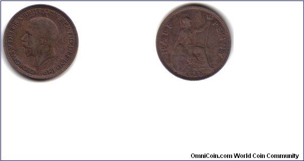 Great Britain, 1/2 Penny, 1930