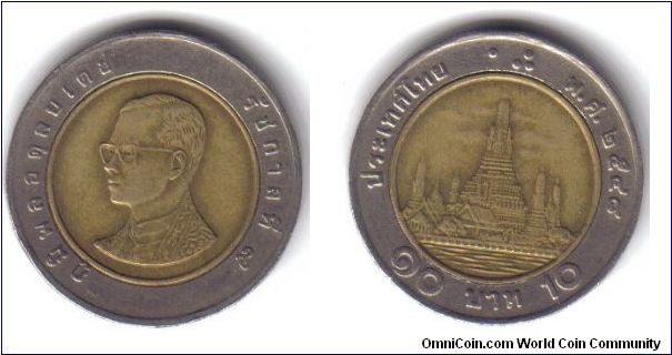 Thailand, 10 Baht, 2006