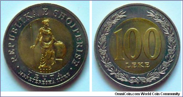 100 leke.
2000, Ilirian Queen
Teuta.