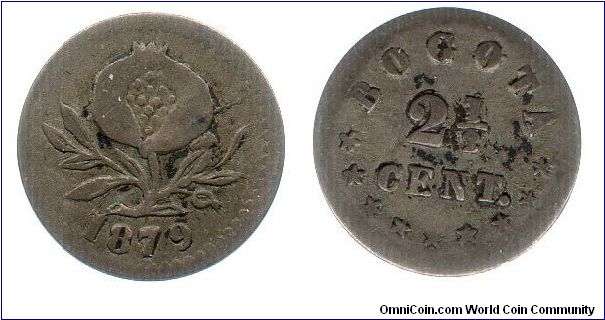 1879 2 1/2 centavos