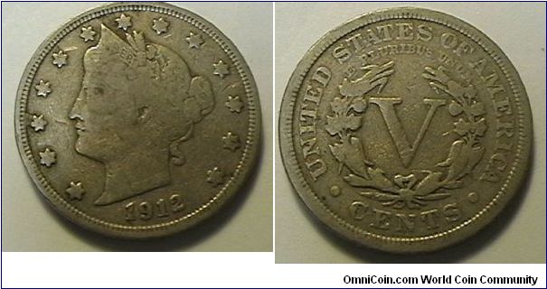 Liberty Head Nickel, Copper-nickel, VG-8