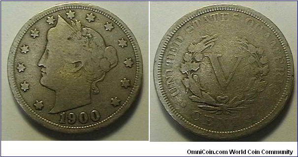 Liberty Head Nickel, copper-nickel, G-6