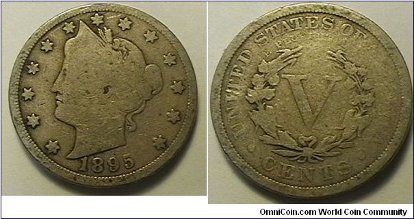 Liberty Head Nickel, copper-nickel, G-6