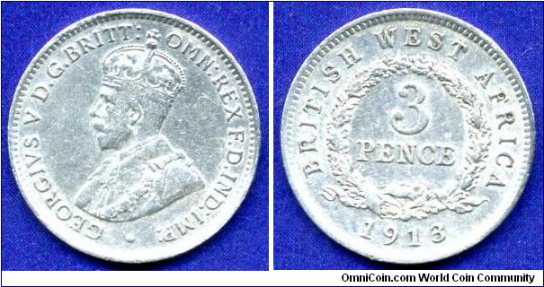 3 pence.
George V (1910-1936).
Mintage 240,000 units.


Ag925f. 1,41gr.