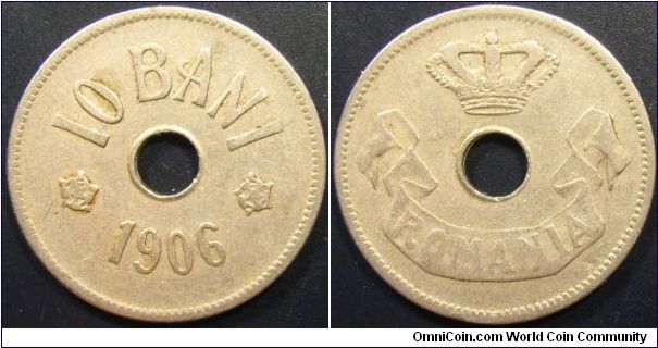 Romania 1906 10 bani.
