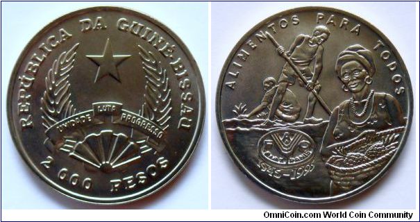 2000 pesos.
1995, 50th Anniversary of F.A.O.