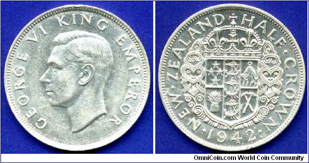 Half Crown.
George VI (1936-1952).
Mintage 240,000 units.


Ag500f. 14,14gr.