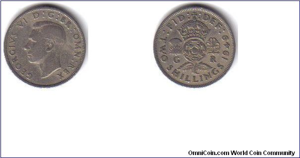 Great Britain, 2 Shillings, 1949