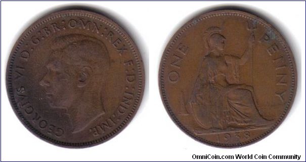 Great Britain, 1 Penny, 1938