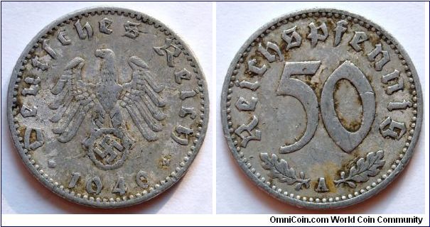 50 pfennig.
1940, Third Reich