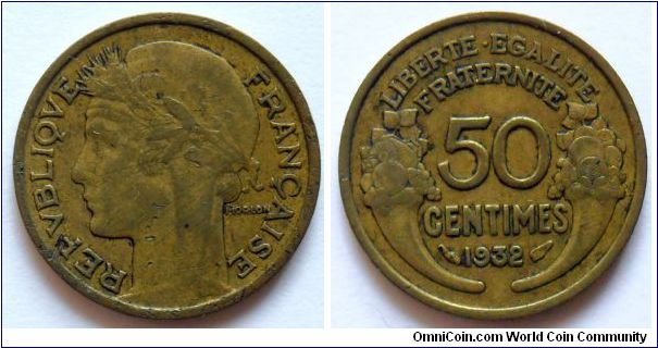 50 centimes.
1932