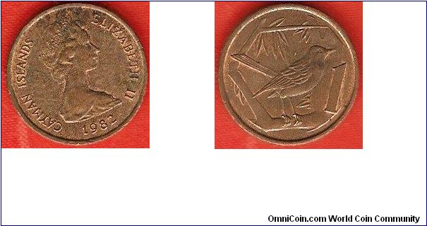 1 cent
Elizabeth II by Arnold Machin
Great Caiman Thrush
bronze
