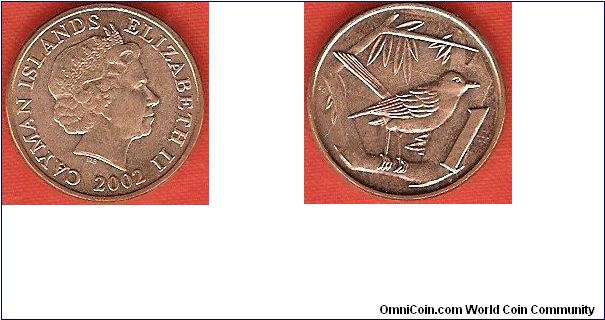 1 cent
Elizabeth II by Ian Rank-Broadley
Great Caiman Thrush
bronze plated steel